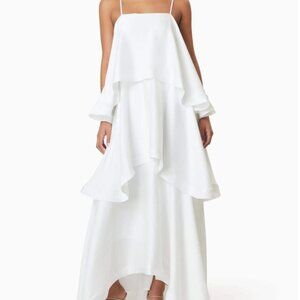 White Elliatt Tilly Tiered Dress